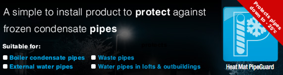 Heat Mat PipeGuard protects against frozen pipes