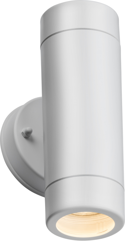 Knightsbridge Eamon White IP54 Up/Down GU10 Outdoor Wall Light | UKES