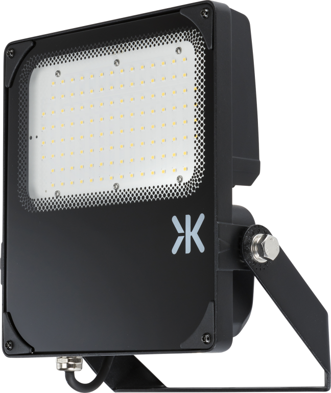 Knightsbridge High-Lumen IP66 100W 4000K Black LED Floodlight | UKES