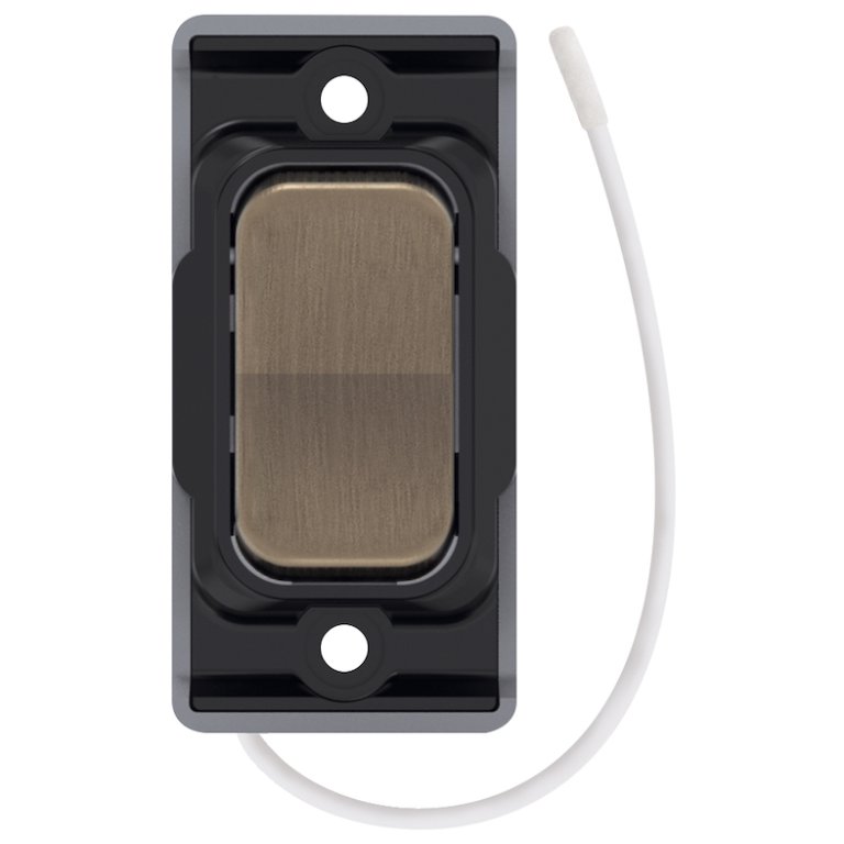 Selectric GRID360 Kinetic Antique Brass Retractive On/Off Switch