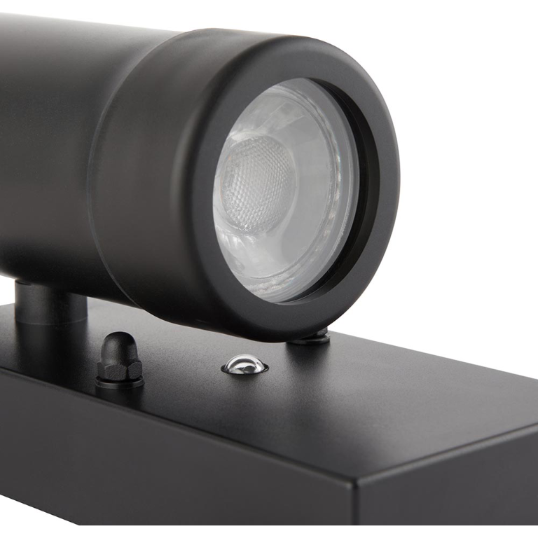 Saxby Lighting Icarus Up/Down Black IP44 GU10 Wall Light - Photocell | UKES