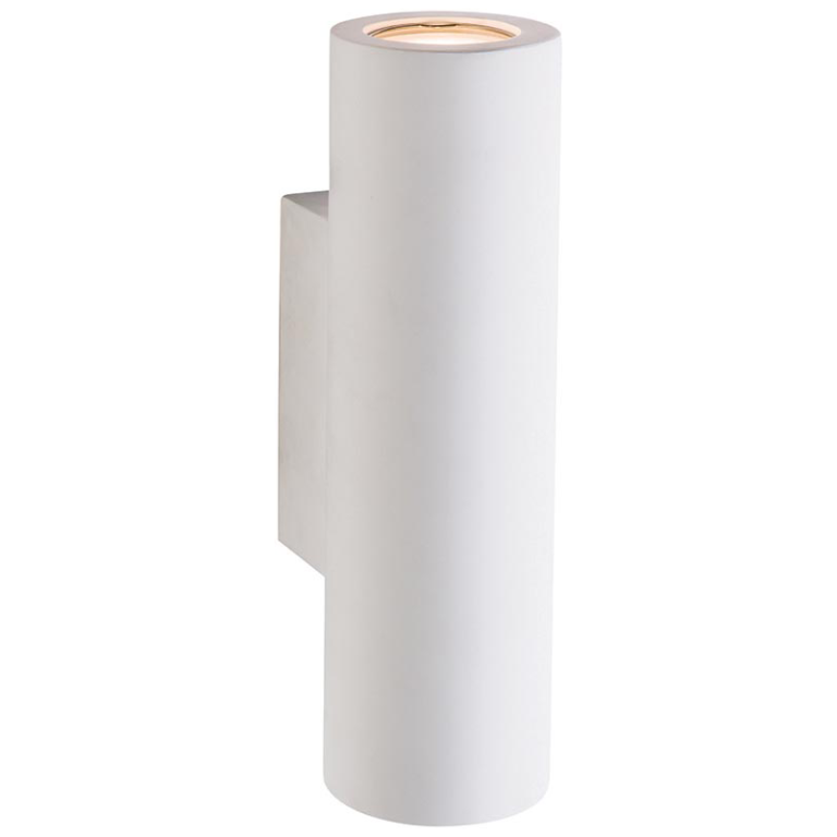 Saxby Lighting Salvo Up/Down White Plaster GU10 LED Wall Light | UKES