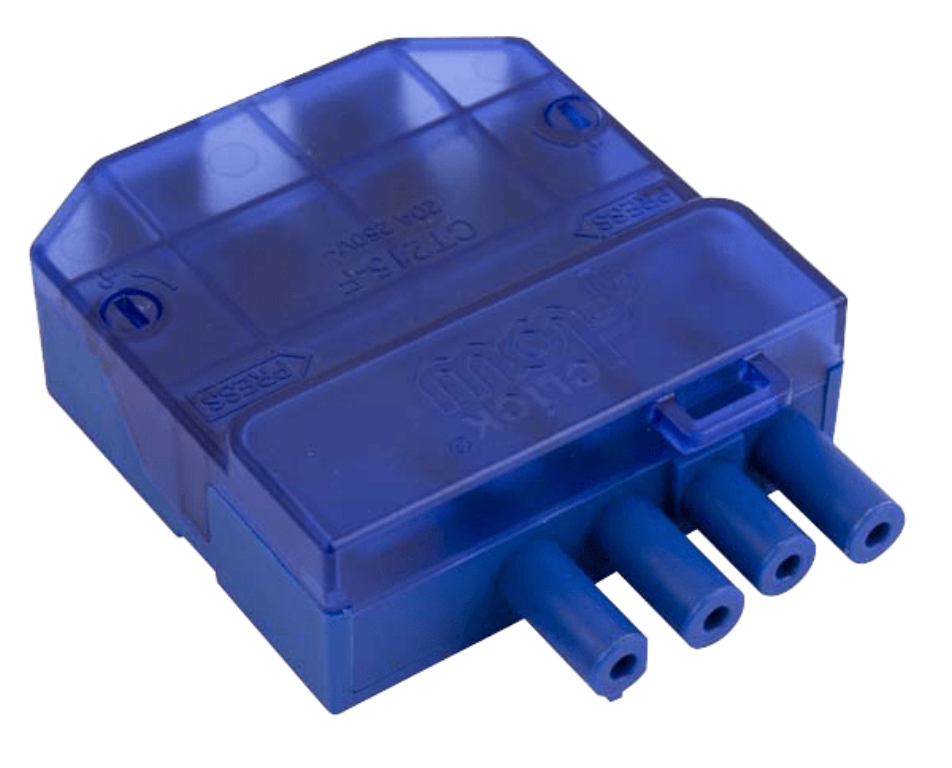 Click Flow 20A 4 Pole Complete Push-Fit Connector With Loop | UKES