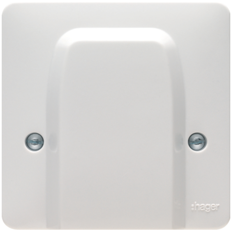 Hager Sollysta White Moulded Flex Outlet, Cooker c/w Terminals UKES