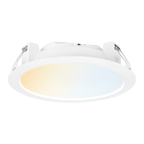 Euri Lighting 4" Round Slim LED Downlight – 60W Equivalent, Dimmable, 3000K Warm White