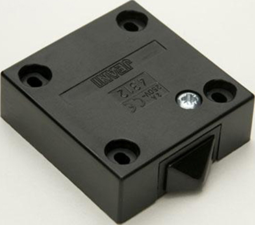 2 Amp Push to Break Black Door Switch UKES