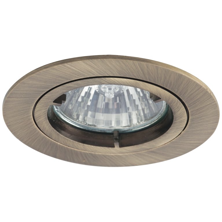 Ansell Lighting Twistlock 50W Fixed GU10 Antique Brass Die-Cast