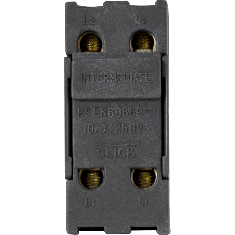 Click MiniGrid Antique Brass 10AX Intermediate Toggle Switch