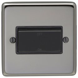 Eurolite Stainless Steel Black Nickel 2 Gang 20amp DP Engraved 