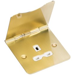 Interruptor De 2 Vías Knightsbridge 10A 2G - Placa Ultraplana En Latón Pulido | Para Controlar Una Luz Desde Dos Puntos