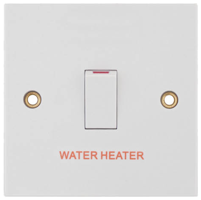 Selectric Square LG220/W 20A Double Pole Switch Water Heater UKES