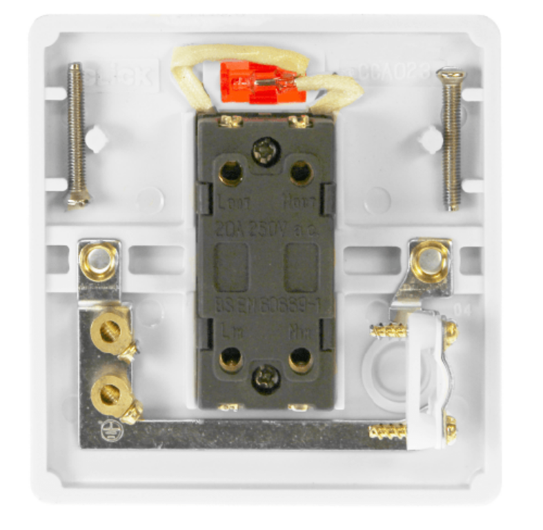 CED 20A 1-fach Zweipoliger Schalter Mit Neon-Anzeige - Ideal Für Heizungen & Starkstrom