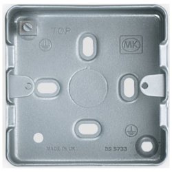 MK Electric Metalclad Plus™ 1 Gang 38mm Surface Back Box with