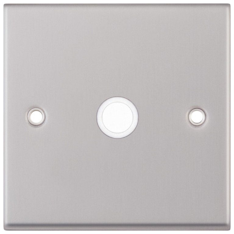 Selectric 7M Satin Chrome 20A Centre Entry Flex Outlet with White ...