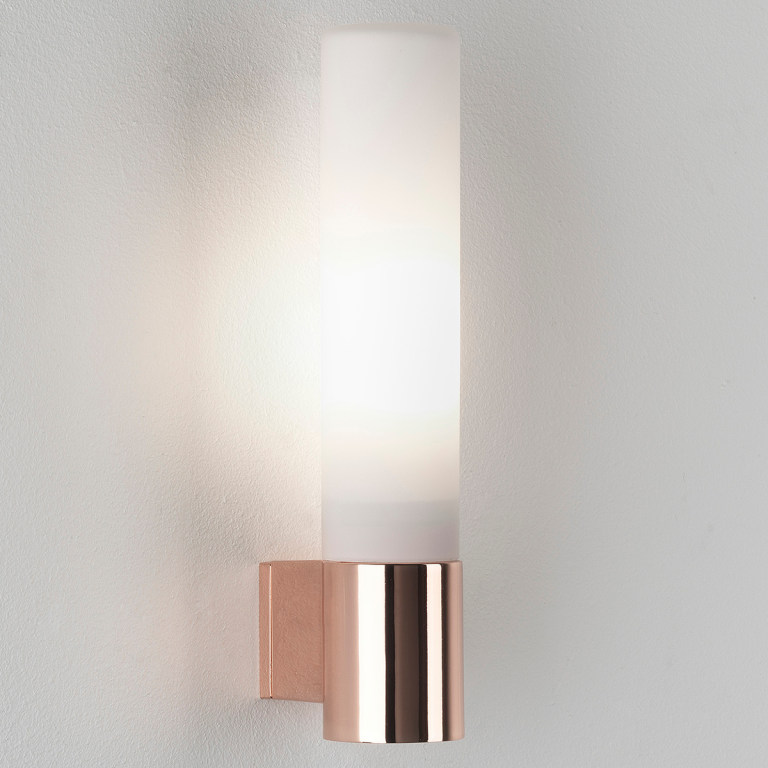 Astro Bari Polished Copper Bathroom Wall Light | UKES