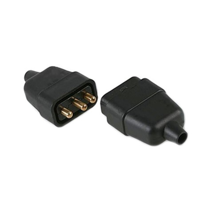 Black 10amp 3 Pin Flex Connector UKES