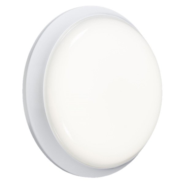 Knightsbridge White 12W 4000K LED Bulkhead with Microwave Sensor UKES