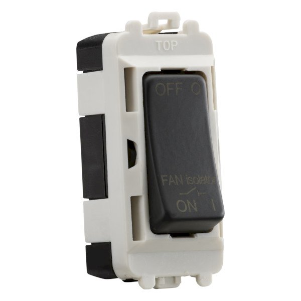 Knightsbridge Grid 10A Fan Isolator Switch Module (GDM020AT) UKES