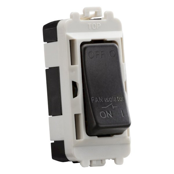 Knightsbridge Grid 10A Fan Isolator Switch Module (GDM020SB) UKES