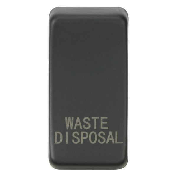 Knightsbridge Module Switch Cover, ‘WASTE DISPOSAL’ (GDWASTEAT) UKES