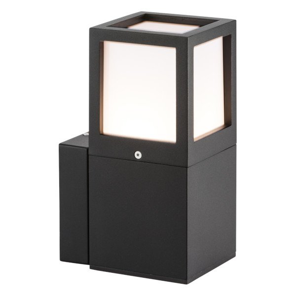 Knightsbridge IP54 Black E27 Outdoor Wall Light (OL01W) UKES