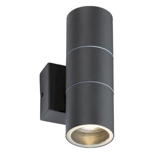 Knightsbridge IP54 Up/Down Wall Light, Photocell (OWALL2AP) | UKES