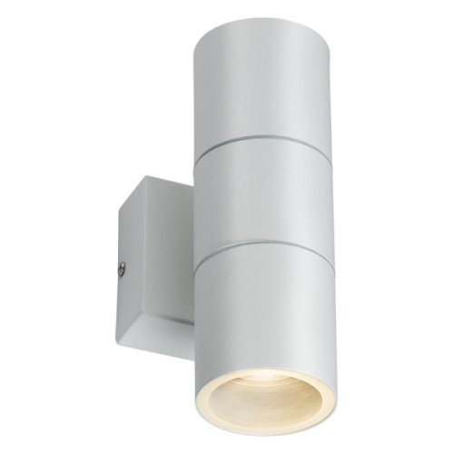 Knightsbridge IP54 Up/Down Wall Light, Photocell (OWALL2WP) | UKES
