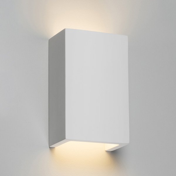 Knightsbridge 40W Cuboid Up/Down Plaster G9 Wall Light (PWL2) | UKES