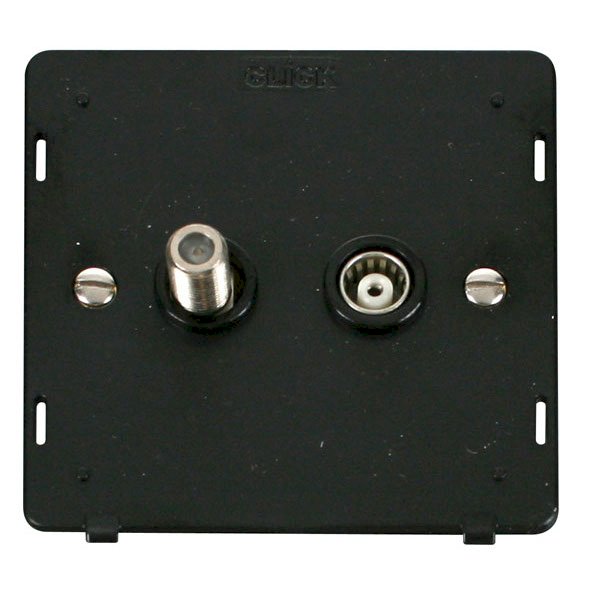 Click Definity Metal White Twin Unshielded Isolated Coaxial and ...