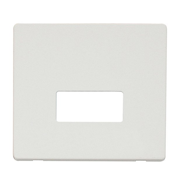 Click Definity Metal White 13A Fused Connection Unit with White Chrome ...
