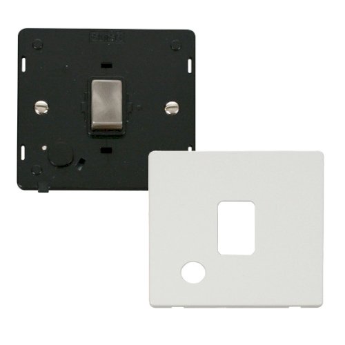 Click 20A DP Switch and Flex Outlet (SIN522BKBS+SCP322MW) UKES