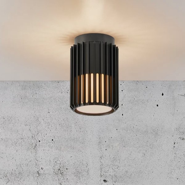 Nordlux Aludra Black Outdoor Ceiling Light (2118006003) UKES