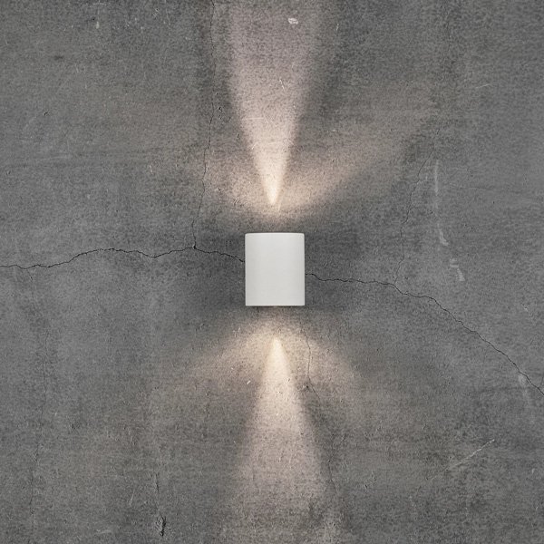 Nordlux Canto 2 Up/Down White Outdoor LED Wall Light (49701001) | UKES