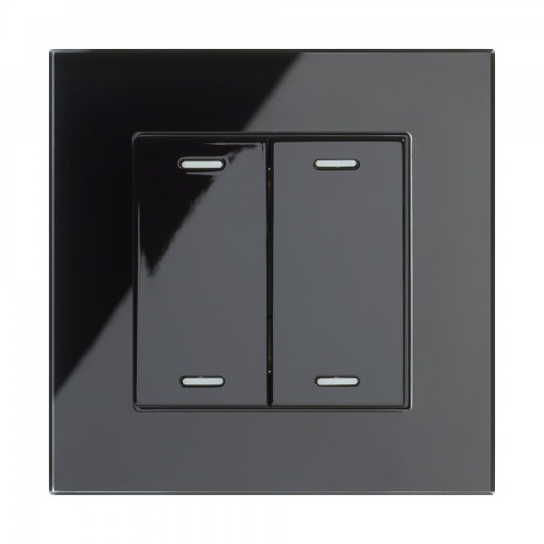 Retrotouch Crystal Friends of Hue Smart Light Switch with Black Glass ...