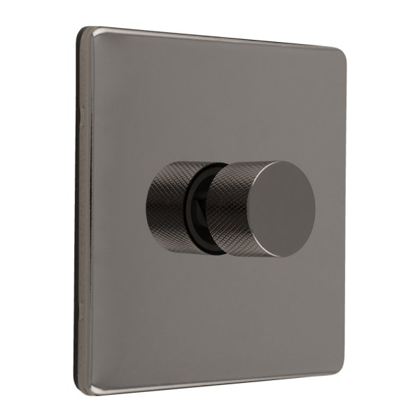 Eurolite Black Nickel Knurled Dimmer Knob UKES