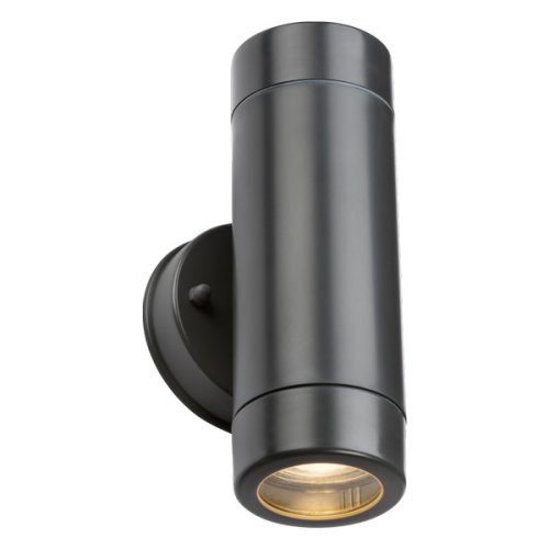 Knightsbridge Eamon IP54 Up/Down GU10 Outdoor Wall Light (EA2A) | UKES