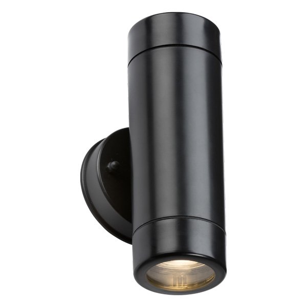 Knightsbridge Eamon Up/Down GU10 Outdoor Wall Light (EA2BK) UKES