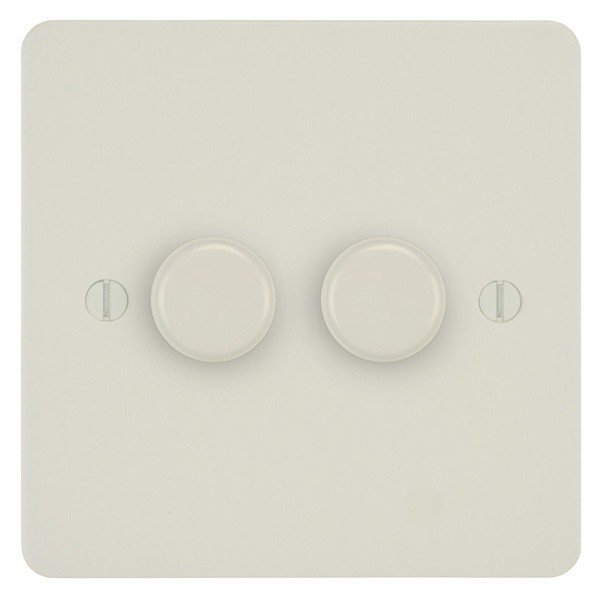 Focus SB Victorian 2 Gang 400W/400VA Intelligent Load Detecting Dimmer In Bronze Antique