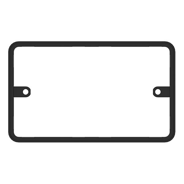 Click Deco Plus Black 2 Gang 10mm Gasket | UKES