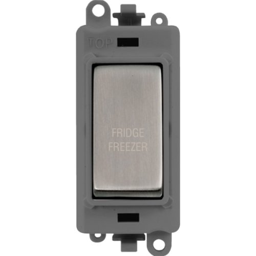 Click GridPro Stainless Steel 20AX Double Pole Fridge Freezer Switch