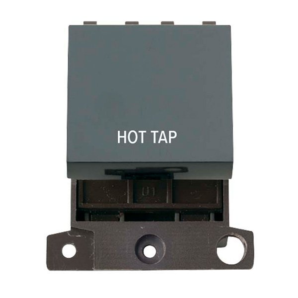 Click MiniGrid Black 20A Double Pole Hot Tap Switch Module UKES