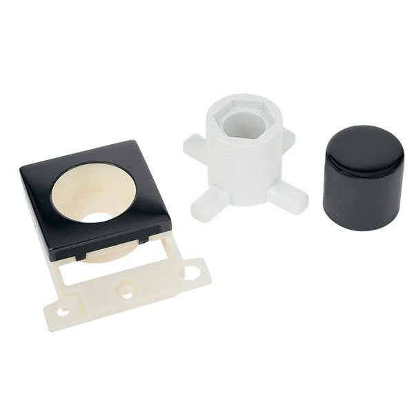 Click MiniGrid Matt Black Ingot Dimmer Module Mounting Kit UKES