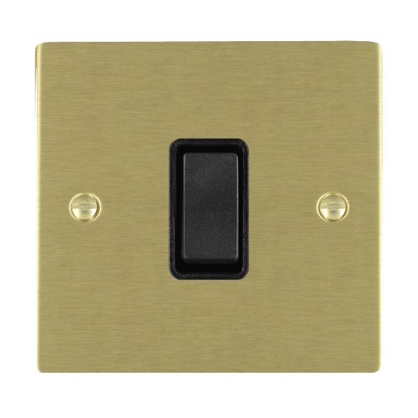 Hamilton Sheer Satin Brass 1 Gang 10AX Intermediate Switch with Black ...