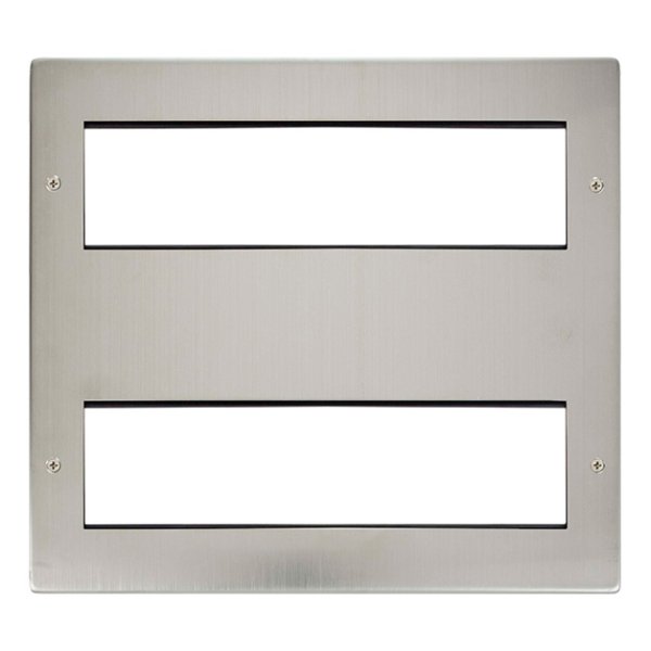 Click New Media Stainless Steel 2 Tier 16 Aperture Unfurnished New