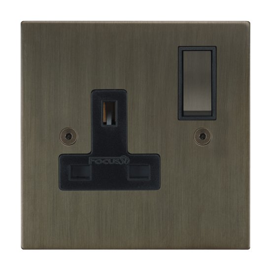 Focus SB Ambassador Square Corners 1 Gang 13A Switched Socket In Jordan