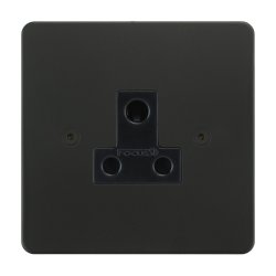 Focus SB Ambassador 1 Gang 5A Unswitched Socket In Matt Black with ...