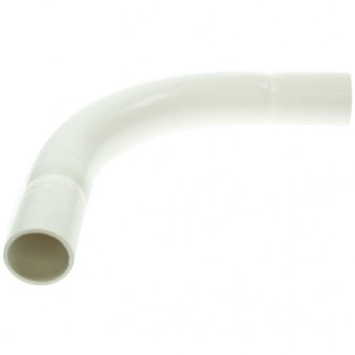 Univolt White 20mm PVC Normal Bend, Conduit Accessories, Bends, UK