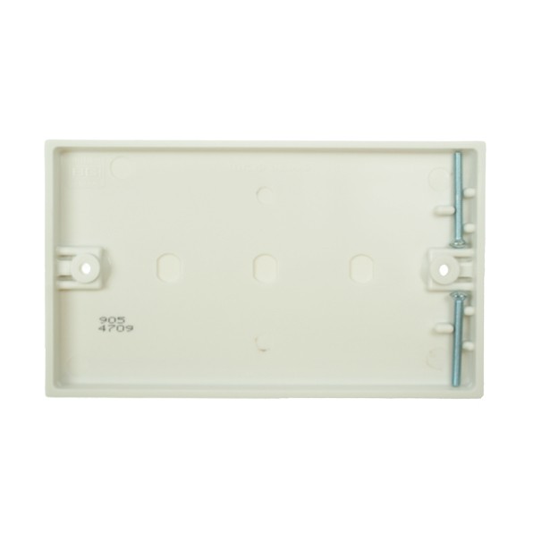 BG Electrical White PVC Double Blank Plate UKES
