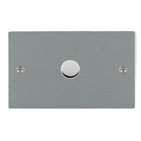 Hamilton Sheer Lacquered Satin Steel 1 Gang 1000W 2 Way Push On/Off ...