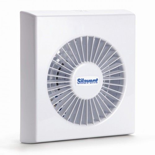 Silavent White 6inch Wall and Ceiling Extractor Fan with Timer, Bathroom Fans, UK Electrical